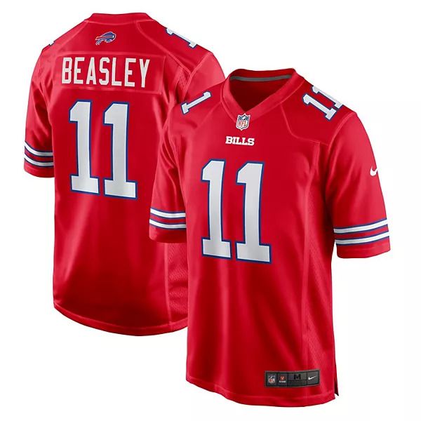 Men Buffalo Bills 11 Cole Beasley Nike Red Game Player NFL Jersey